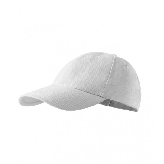 Czapka unisex Malfini 6P 305 nastawialna - biały