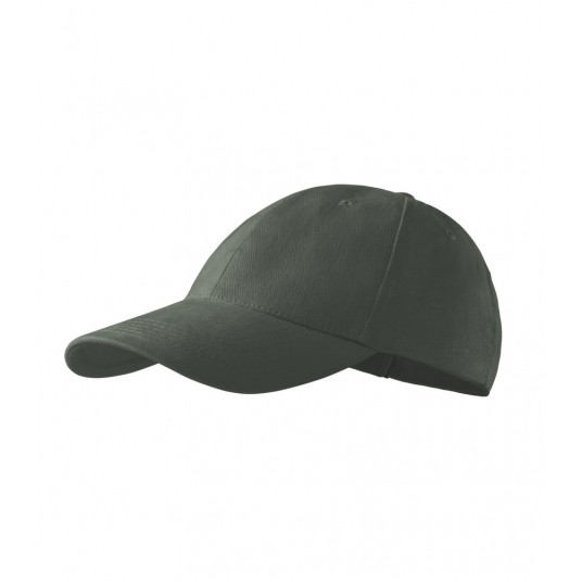 Czapka unisex Malfini 6P 305 nastawialna - ciemny khaki