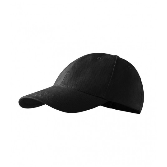 Czapka unisex Malfini 6P 305 nastawialna - czarny