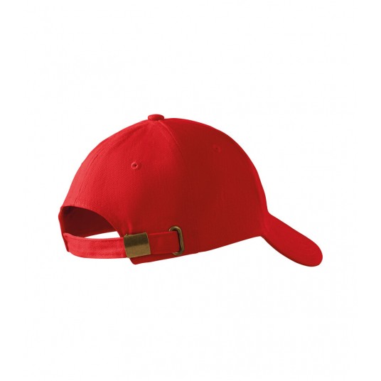 Czapka unisex Malfini 6P 305 nastawialna - czerwony