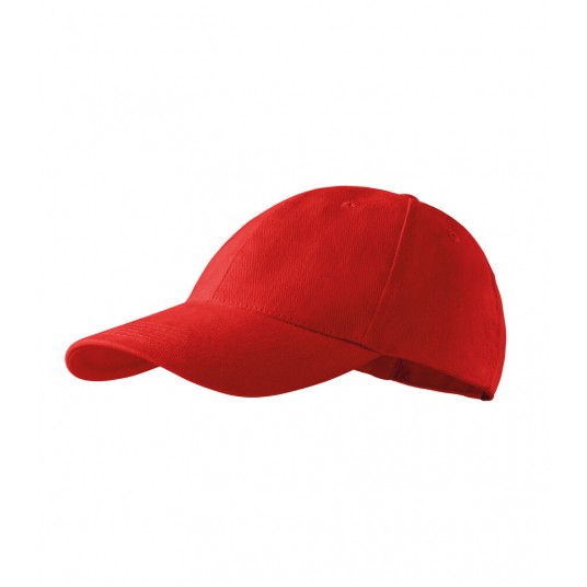 Czapka unisex Malfini 6P 305 nastawialna - czerwony