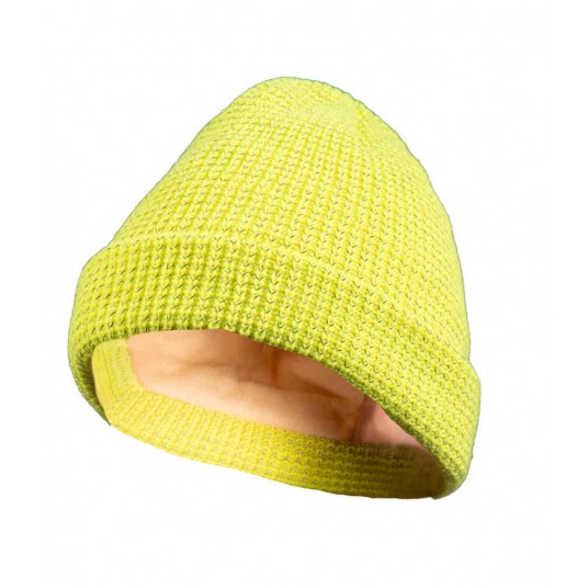 Czapka z dzianiny WOLBERG REFLECTO - żółty