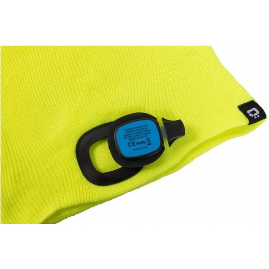 Czapka z lampką LED OTTO uni - żółty