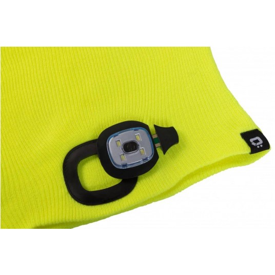 Czapka z lampką LED OTTO uni - żółty