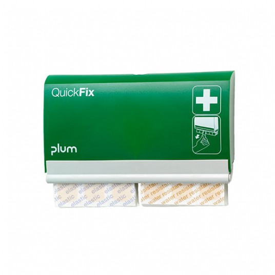 Dozownik plastrów PLUM QuickFix 5501 + 2x45szt. plastrów wodoodpornych 5511
