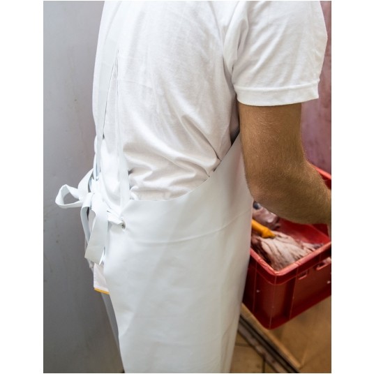 Fartuch dla przemysłu mięsnego PROS 099 - biały -zdjęcie numer 5