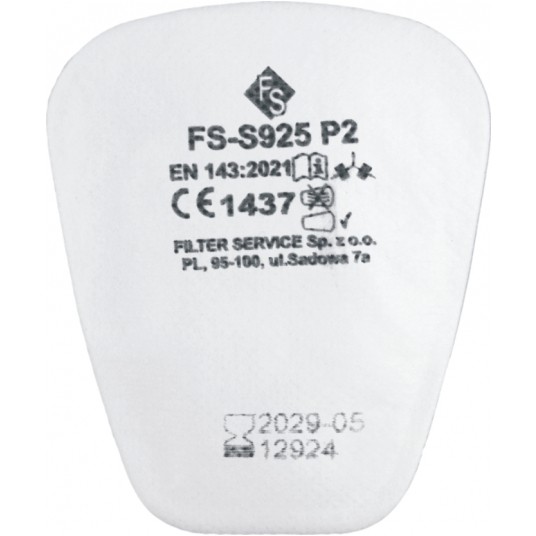Filtr przeciwpyłowy FS-S925 P2 (30szt.)