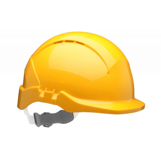 Hełm ochronny Centurion CONCEPT skrócony daszek wentylowany pokrętło - żółty -zdjęcie numer 1