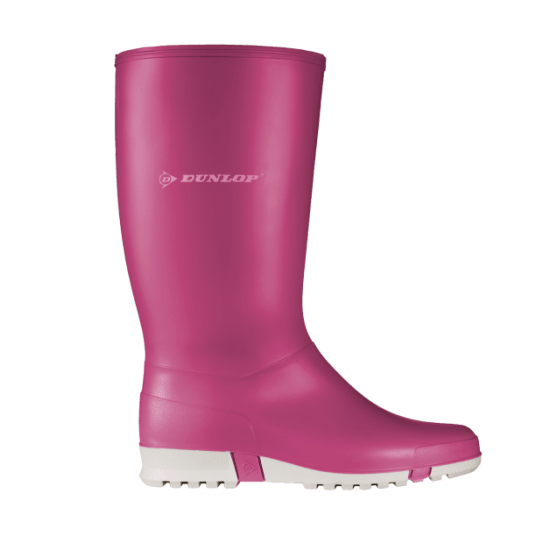 Kalosze DUNLOP SPORT - różowy-biały