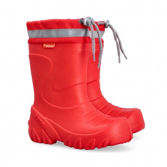 Kalosze dziecięce ocieplane Demar MMT-S G - czerwony