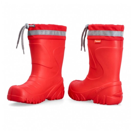 Kalosze młodzieżowe ocieplane Demar MMT-SM G - czerwony