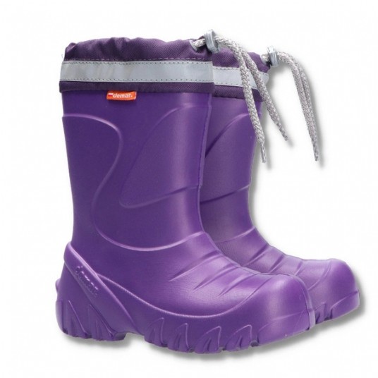 Kalosze młodzieżowe ocieplane Demar MMT-SM K - fioletowy