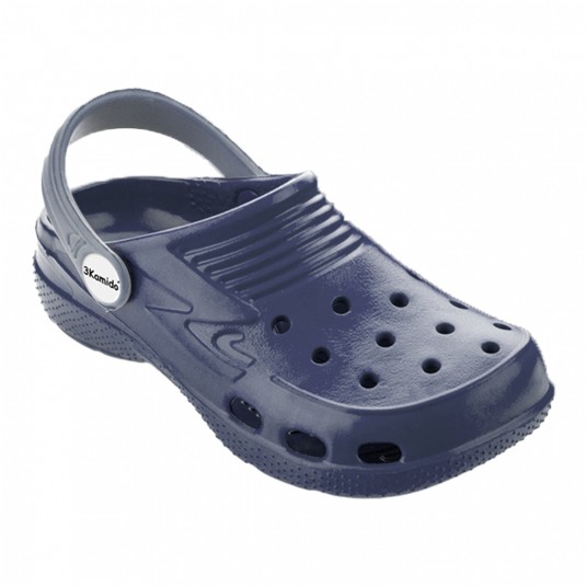 Klapki 3Kamido Croco Kids - granatowy