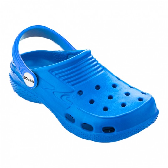 Klapki 3Kamido Croco Kids - niebieski