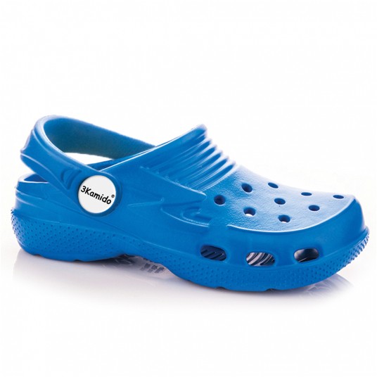 Klapki 3Kamido Croco Kids - niebieski
