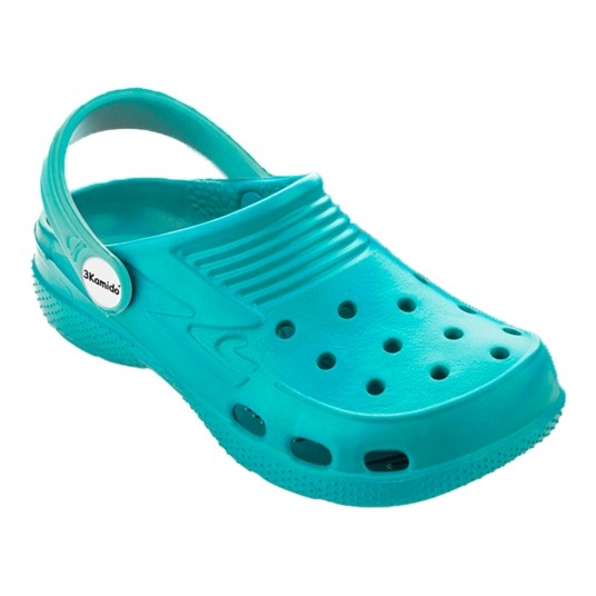 Klapki 3Kamido Croco Kids - turkusowy -zdjęcie numer 2