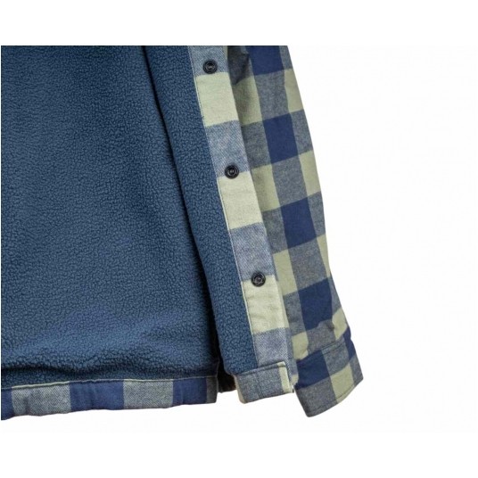 Koszula flanelowa Bennon PIPPO Jacket - khaki/blue -zdjęcie numer 6