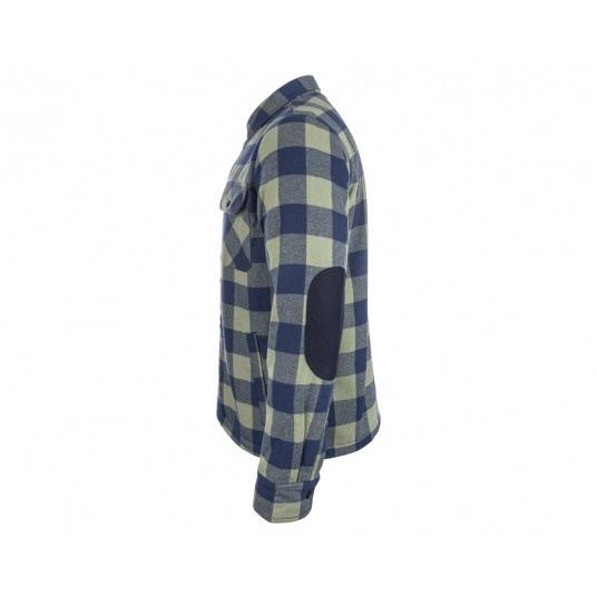 Koszula flanelowa Bennon PIPPO Jacket - khaki/blue -zdjęcie numer 3