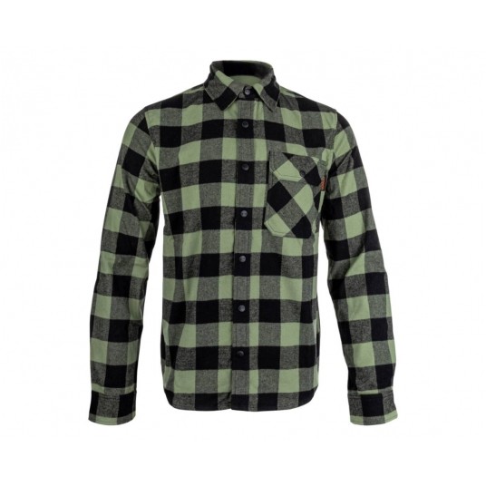 Koszula flanelowa Bennon PIPPO Shirt - khaki/black -zdjęcie numer 1