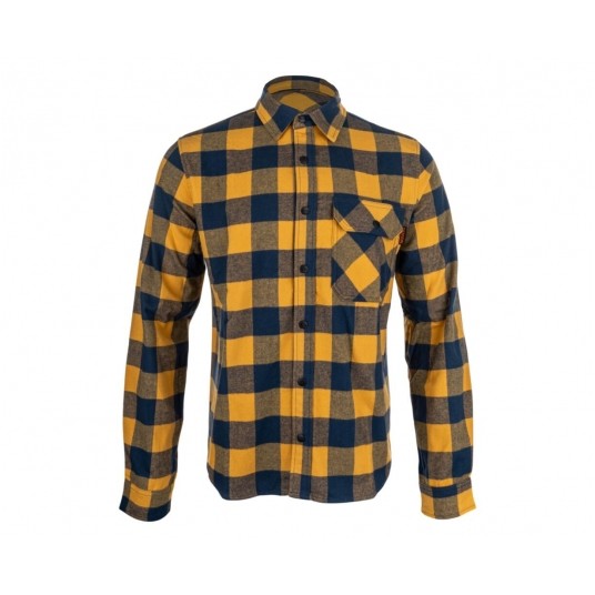 Koszula flanelowa Bennon PIPPO Shirt - ocher/blue -zdjęcie numer 1