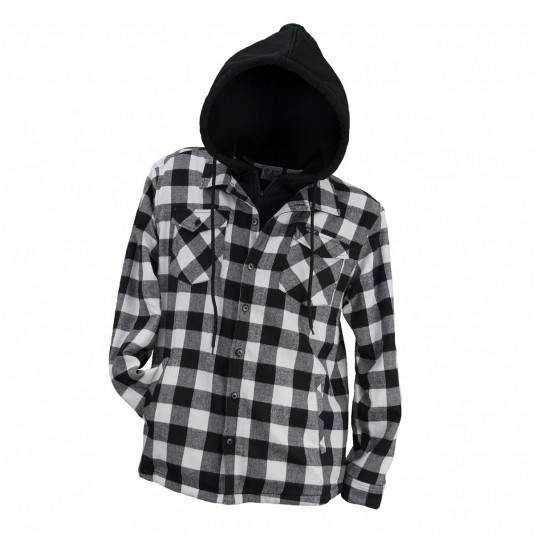Koszula flanelowa ocieplana URGENT 850 BLACK/GREY