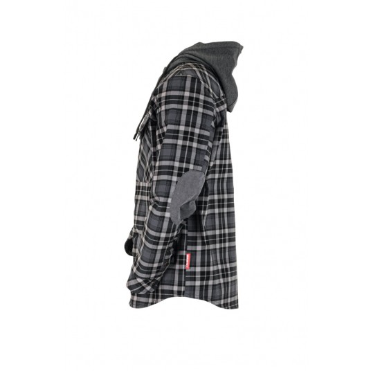 Koszula z kapturem PLANAM Outdoor Thermo - łupkowy/cynkowy