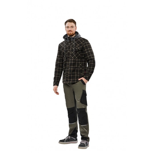 Koszula z kapturem PLANAM Outdoor Thermo - oliwkowy