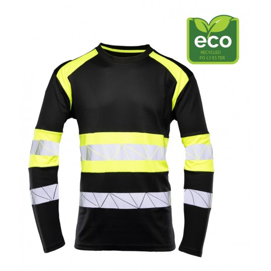 Koszulka długi rękaw SEVEN KINGS ECO RIVAL - czarny-żóły