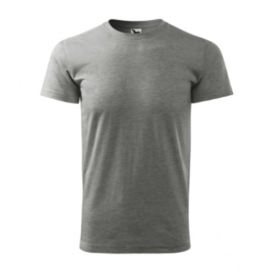 Koszulka Malfini Heavy New 137 unisex - ciemnoszary melanż