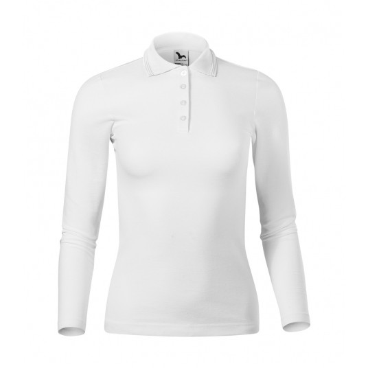 Koszulka polo damska Malfini PIQUE POLO LS 231- biały