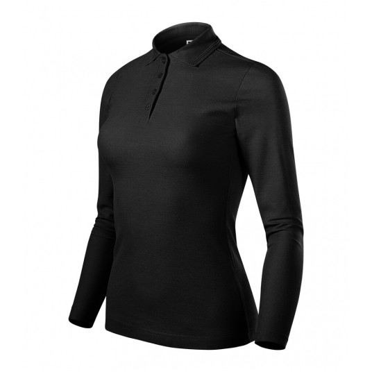 Koszulka polo damska Malfini PIQUE POLO LS 231- czarny