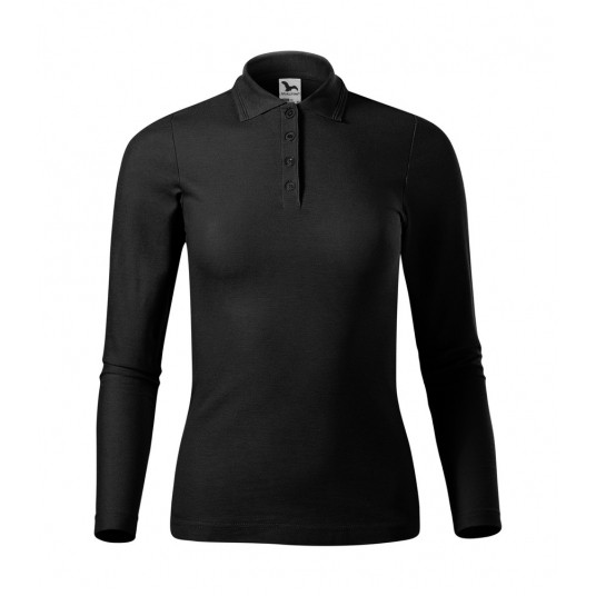 Koszulka polo damska Malfini PIQUE POLO LS 231- czarny