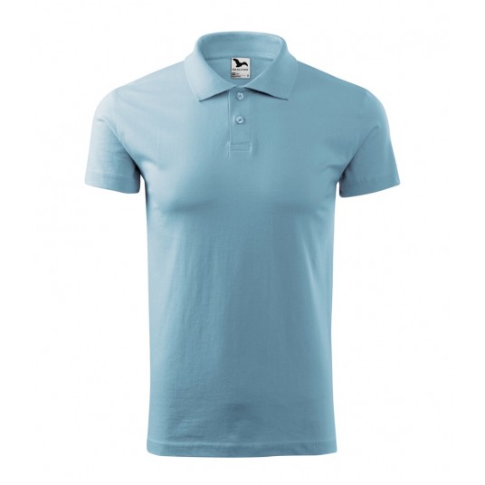 Koszulka polo Malfini SINGLE J. 202 męska - błękitny