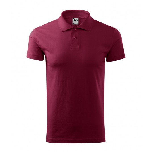 Koszulka polo Malfini SINGLE J. 202 męska - garnet