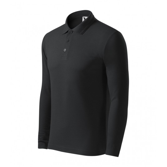 Koszulka polo męska Malfini PIQUE POLO LS 221- ebony gray