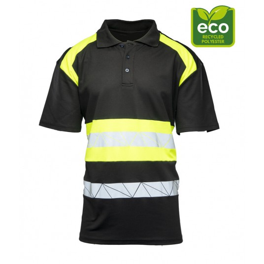 Koszulka polo SEVEN KINGS ECO RIVAL - czarny-żółty