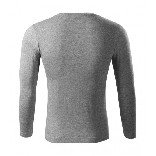 Koszulka unisex Piccolio PROGRESS LS P75 - ciemnoszary melanż