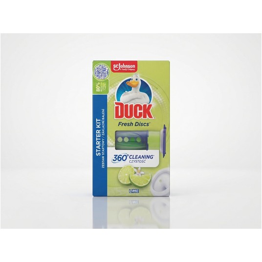 Krążki do talet o zapachu limonki Duck Fresh - 6 krążków -zdjęcie numer 1