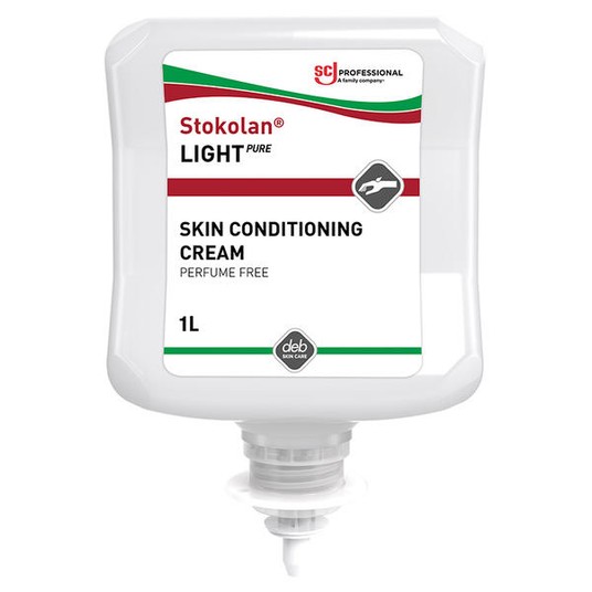 Krem do pielęgnacji skóry Stokolan Light PURE - wkład do dozownika 1L -zdjęcie numer 1