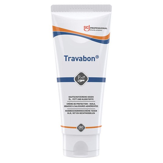 Krem ochronny na oleje, smary i kleje TRAVABON - tubka 100ml -zdjęcie numer 1