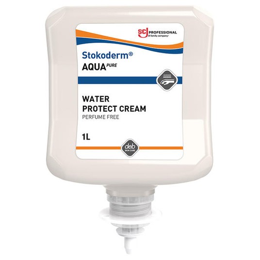 Krem ochronny wodoodporny Stokoderm Aqua PURE - wkład do dozownika 1L -zdjęcie numer 1