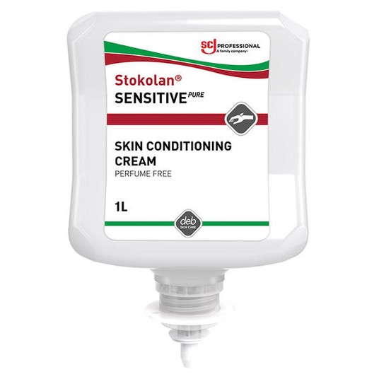 Krem pielęgnacyjny skórę Stokolan Sensitive PURE - wkład do dozownika 1L -zdjęcie numer 1