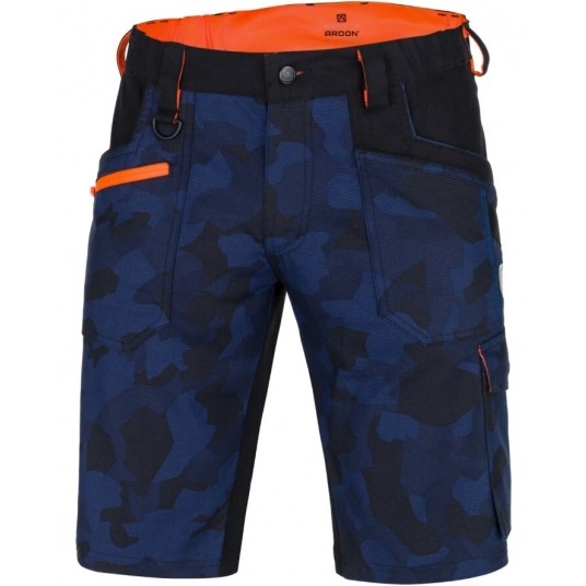 Krótkie spodenki ARDON CREATRON - camo niebieski -zdjęcie numer 1