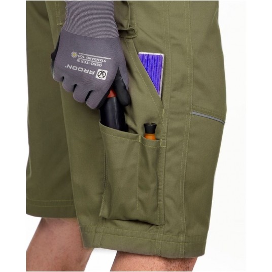 Krótkie spodenki ARDON SUMMER - khaki -zdjęcie numer 4