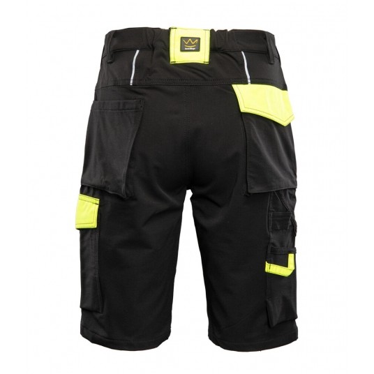 Krótkie spodenki SEVEN KINGS RIVAL - czarny-żółty -zdjęcie numer 4