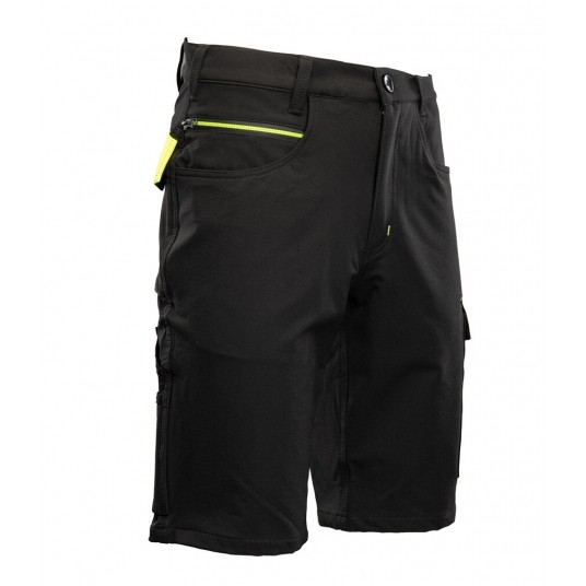 Krótkie spodenki SEVEN KINGS RIVAL - czarny-żółty -zdjęcie numer 2
