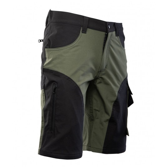 Krótkie spodenki SEVEN KINGS TRAIL - khaki -zdjęcie numer 2