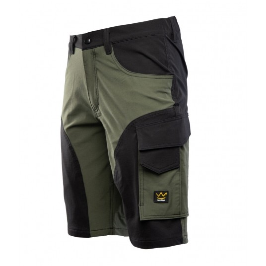 Krótkie spodenki SEVEN KINGS TRAIL - khaki -zdjęcie numer 3