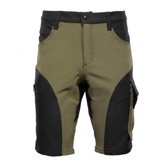 Krótkie spodenki SEVEN KINGS TRAIL - khaki-czarny