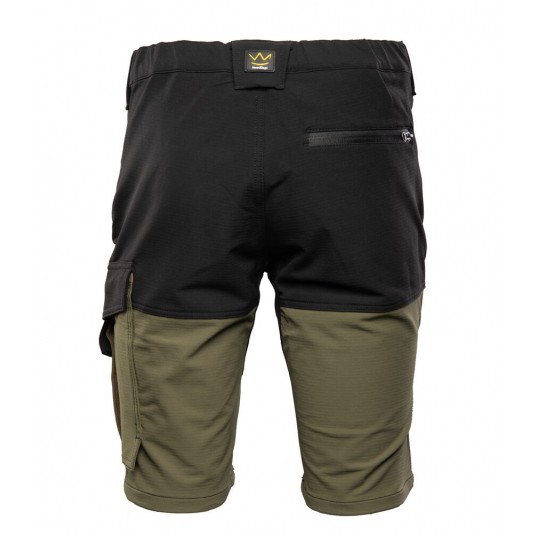 Krótkie spodenki SEVEN KINGS TRAIL - khaki-czarny